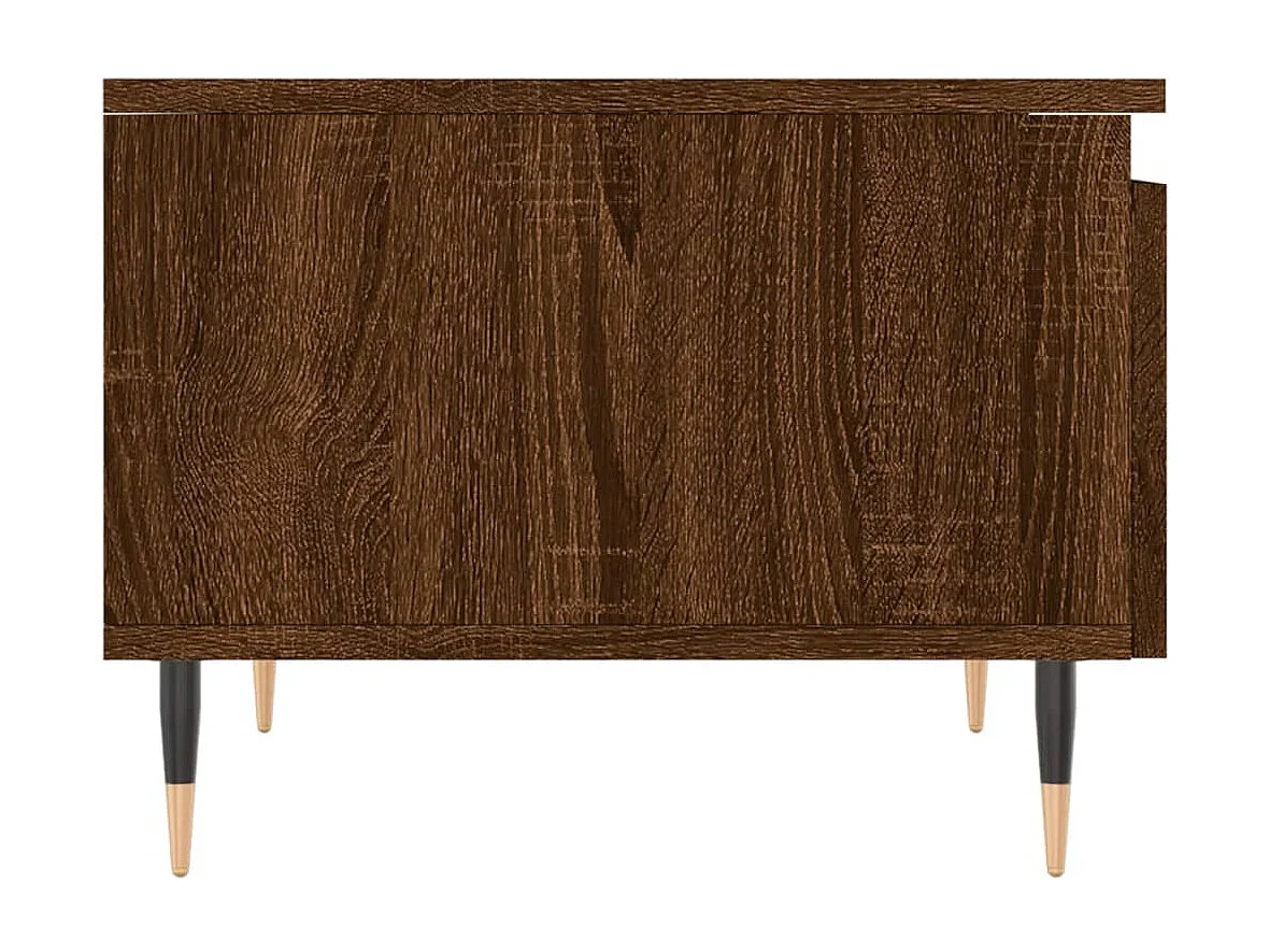 Gold Salontafels 2 stuks bruin eiken 50x46x35 cm samengesteld hout