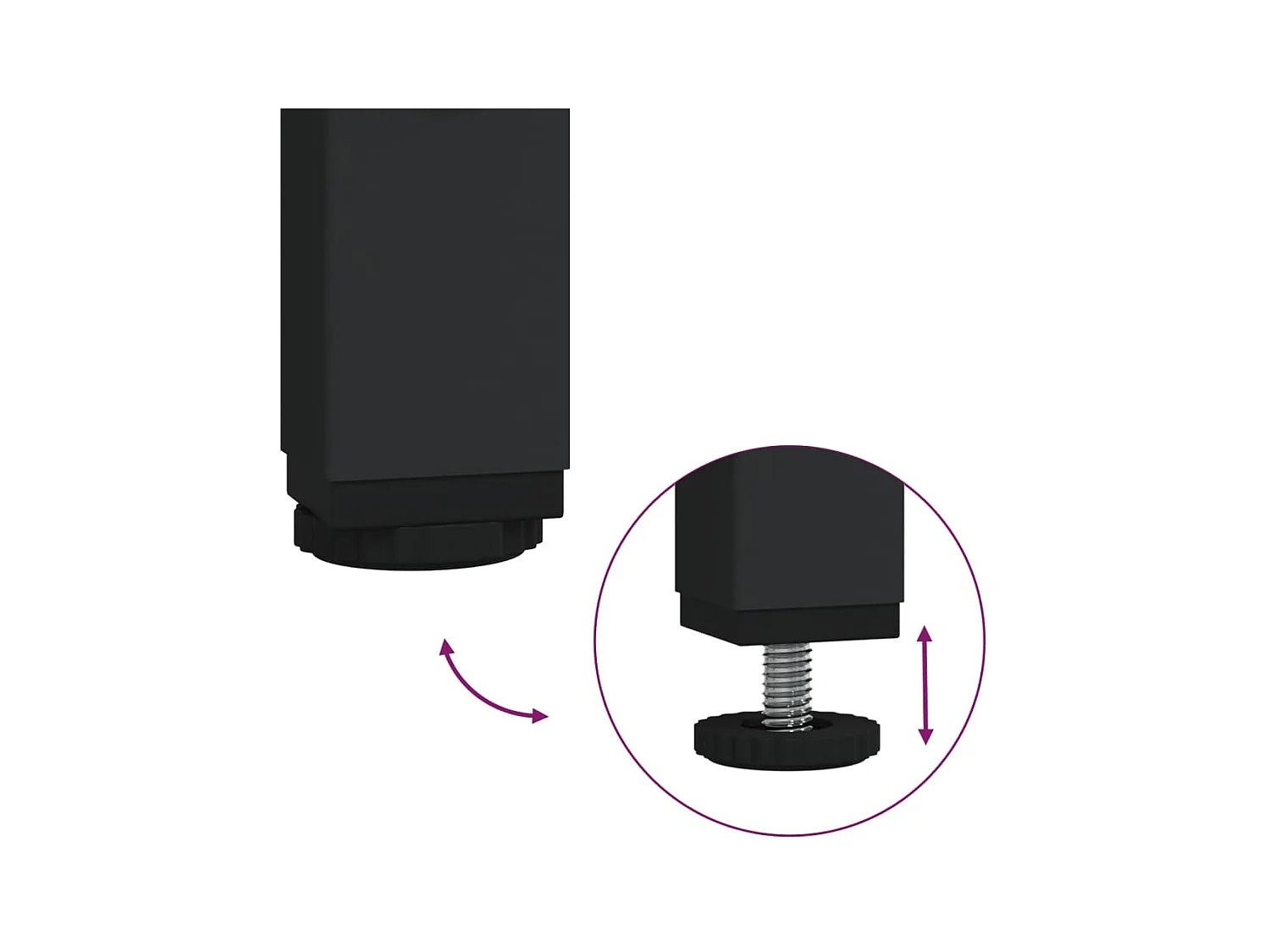 Gold Salontafel Zwart 80x50x45 cm Bewerkt hout en ijzer