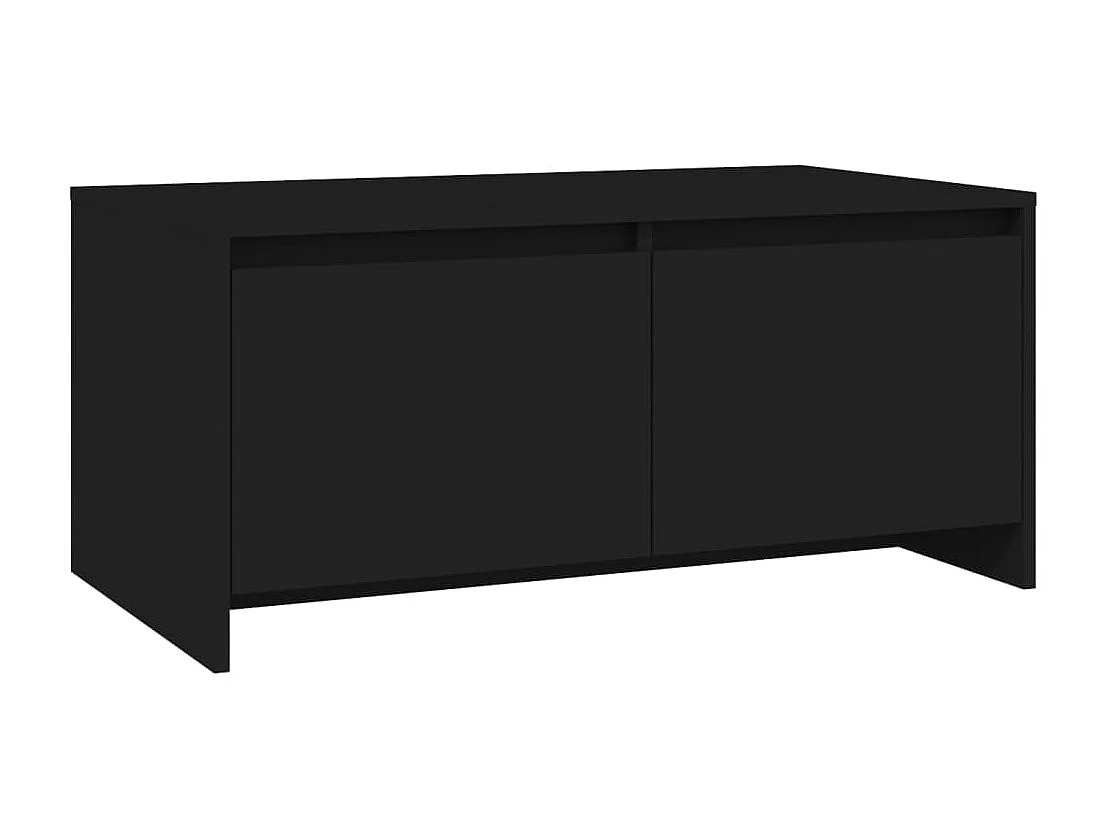 Table basse Noir 90x50x41,5 cm Aggloméré