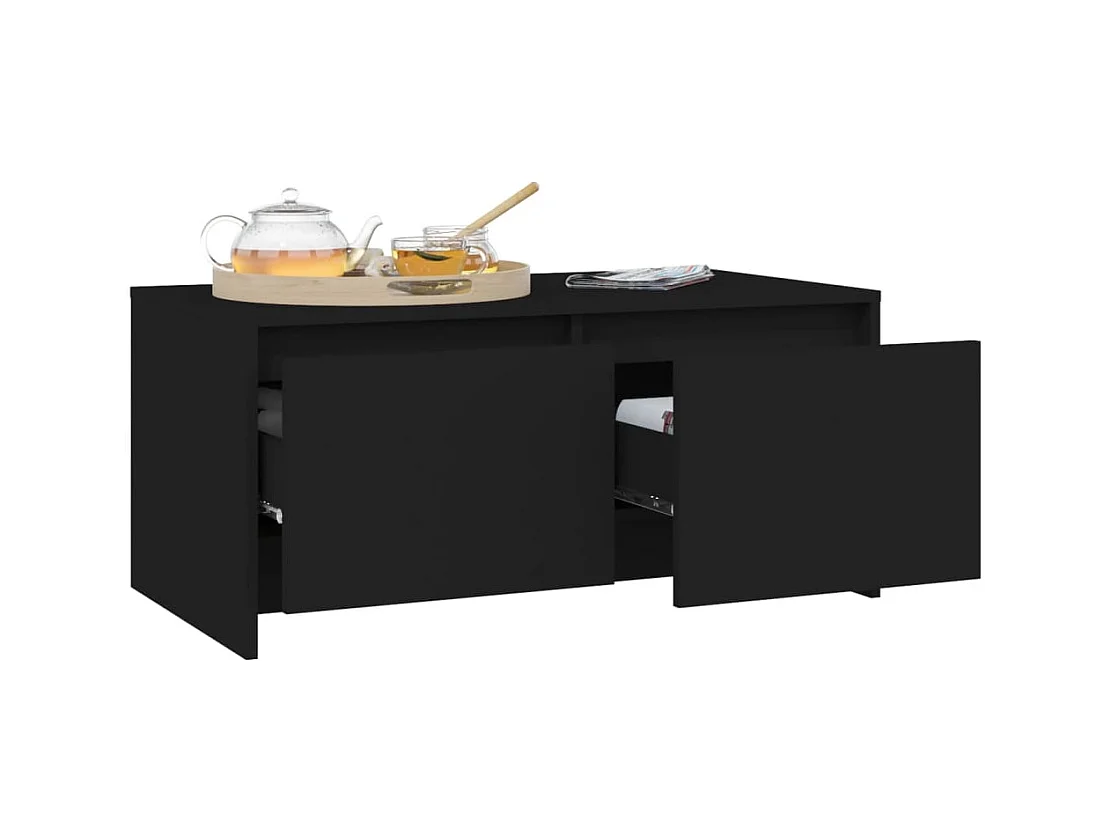 Gold Salontafel Zwart 90x50x41,5 cm Spaanplaat