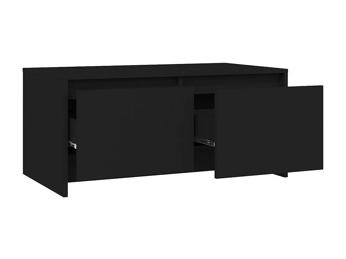 Gold Salontafel Zwart 90x50x41,5 cm Spaanplaat