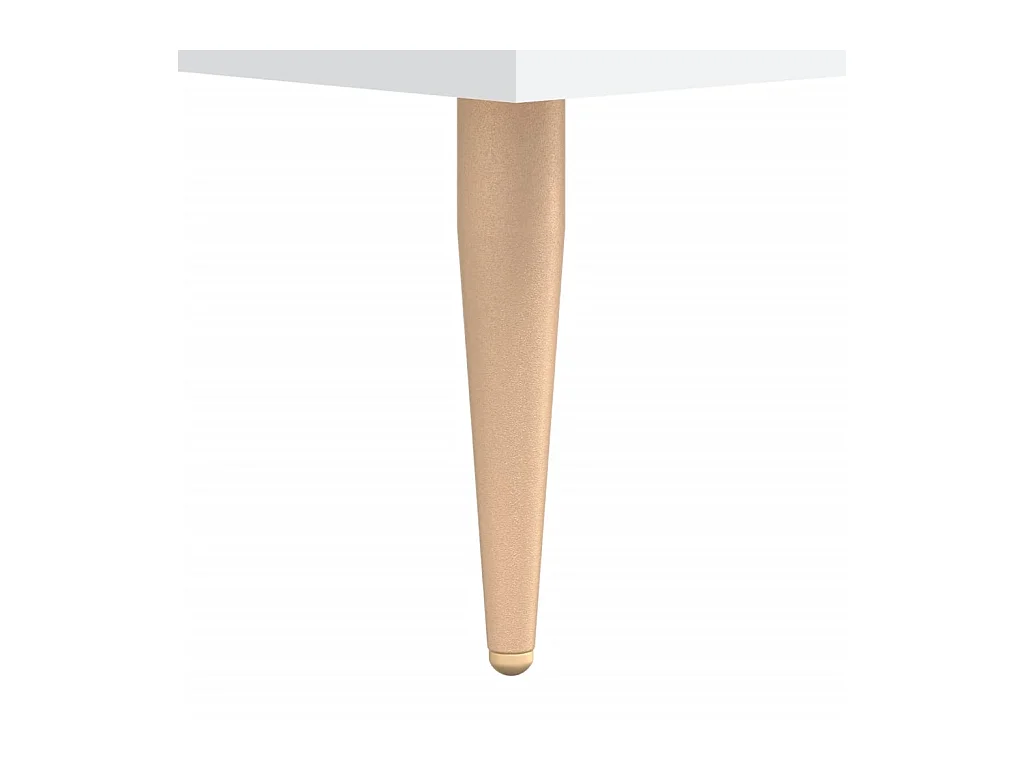 Table basse blanc 90x50x40 cm bois d'ingénierie
