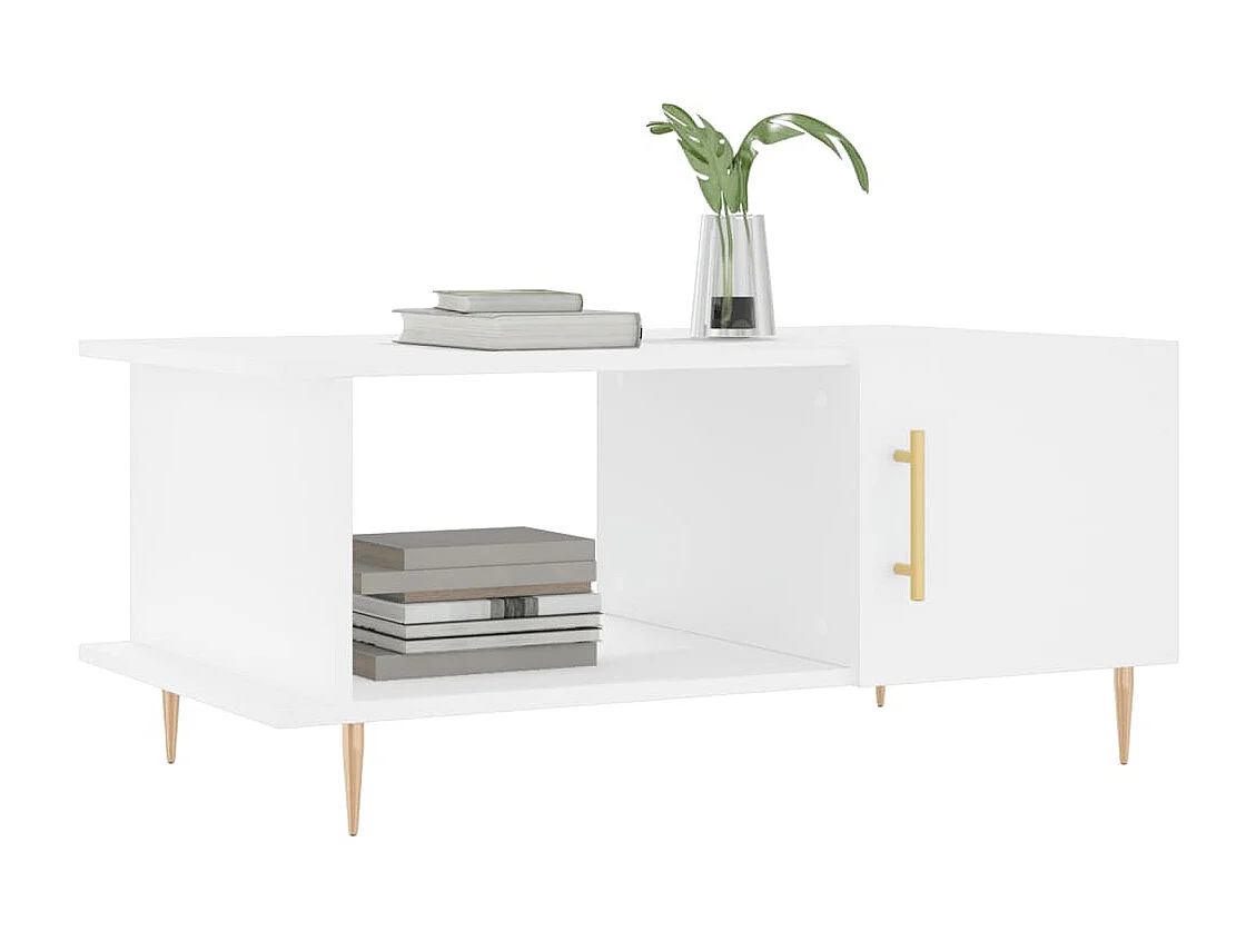 Gold Salontafel wit 90x50x40 cm samengesteld hout