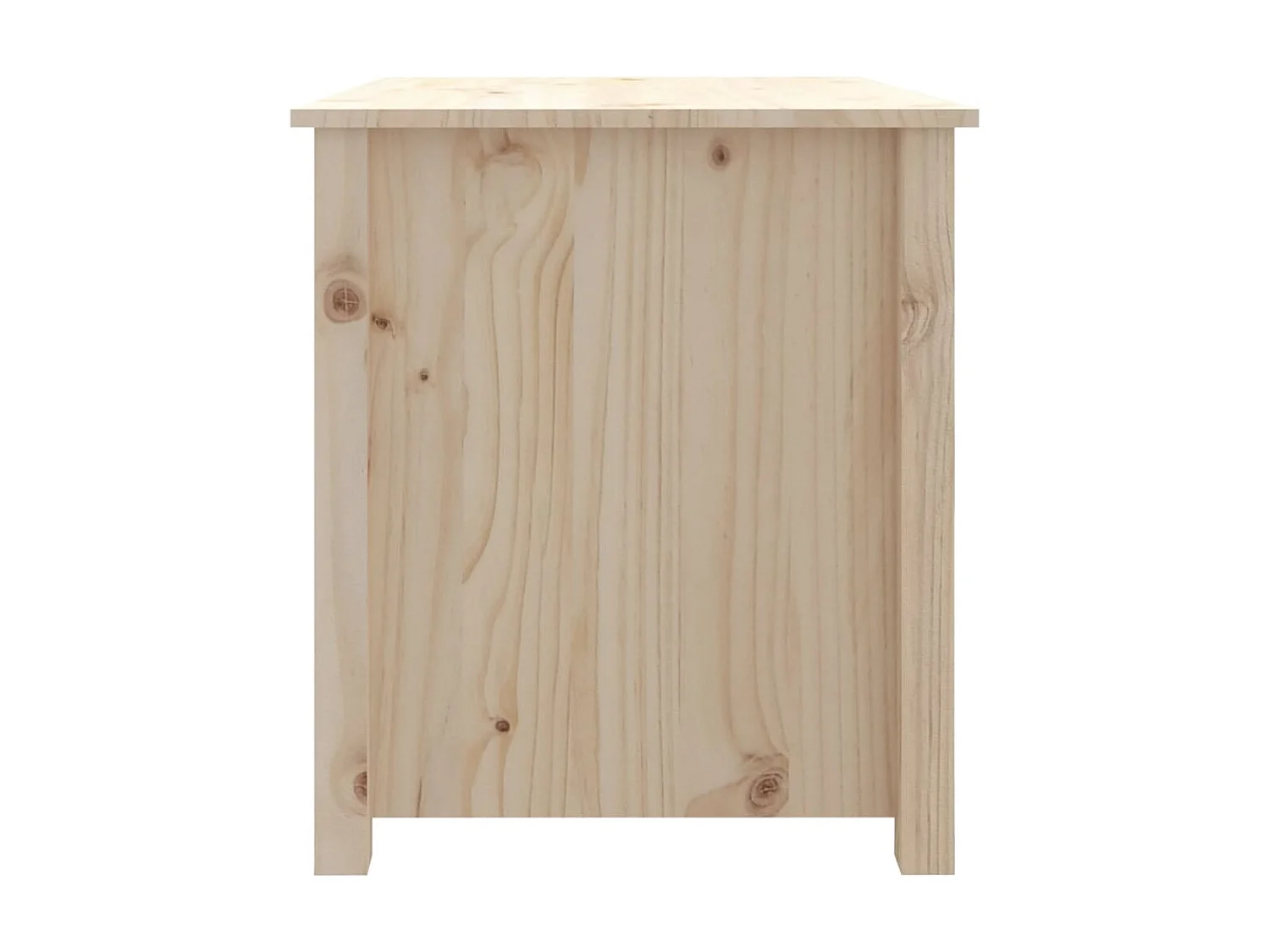 Mesa de centro dourada 71x49x55 cm Madeira maciça de pinho