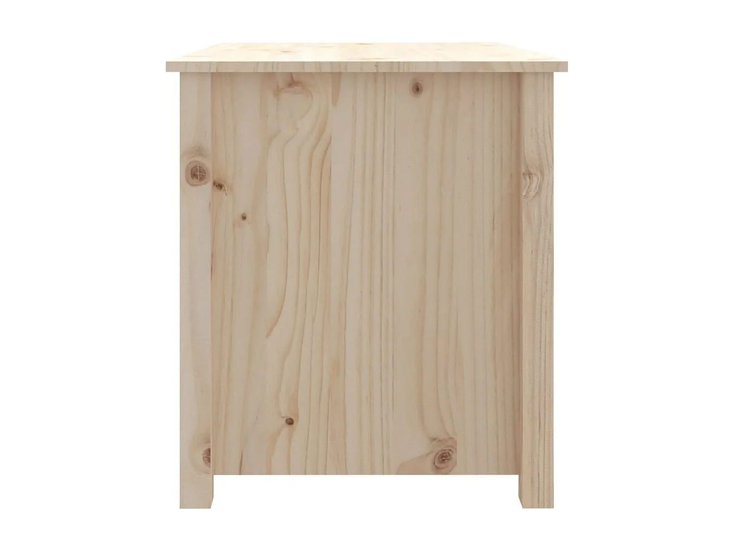 Mesa de centro dourada 71x49x55 cm Madeira maciça de pinho