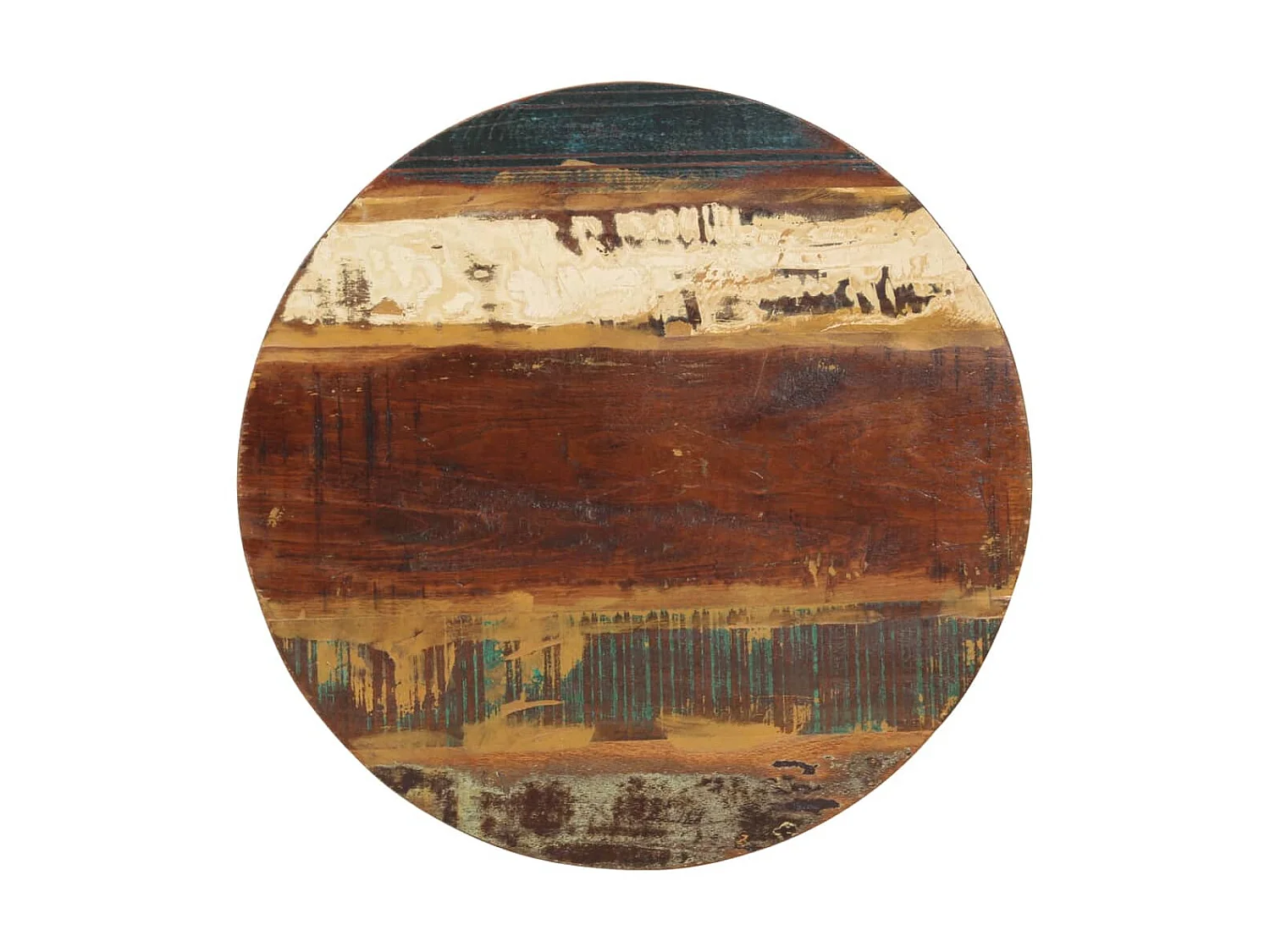 Mesas de nidificação douradas 2 peças madeira recuperada maciça