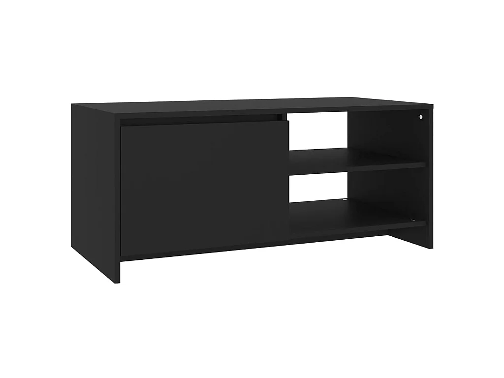 Gold Salontafel Zwart 102x50x45 cm Bewerkt hout