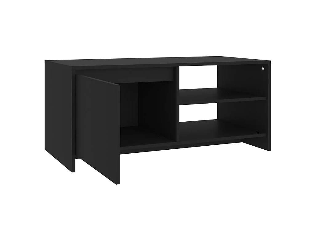 Gold Salontafel Zwart 102x50x45 cm Bewerkt hout