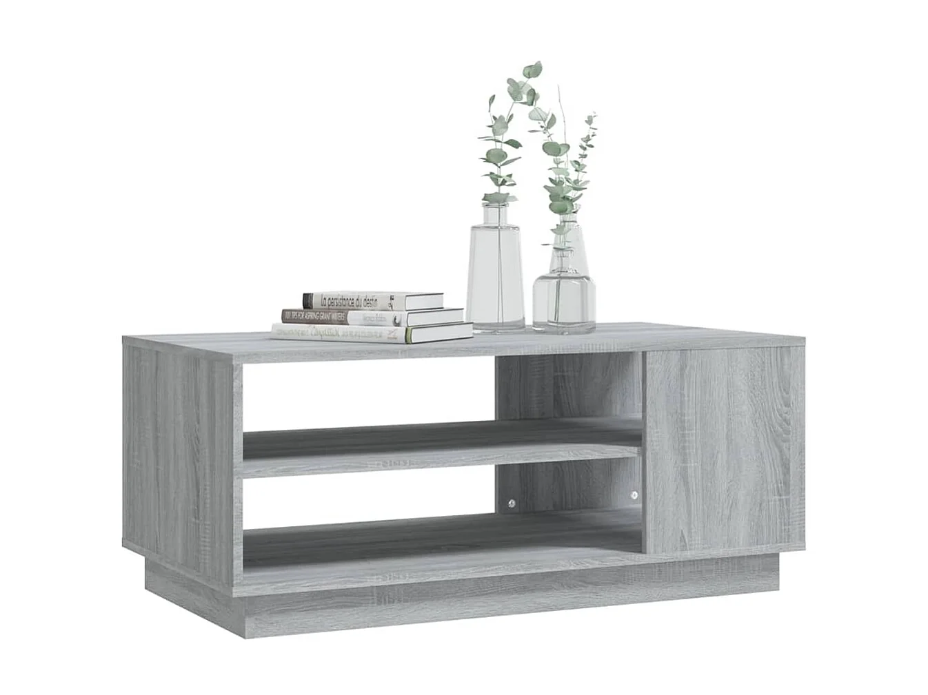 Tavolino grigio Sonoma oro 102x55x43 cm Truciolare