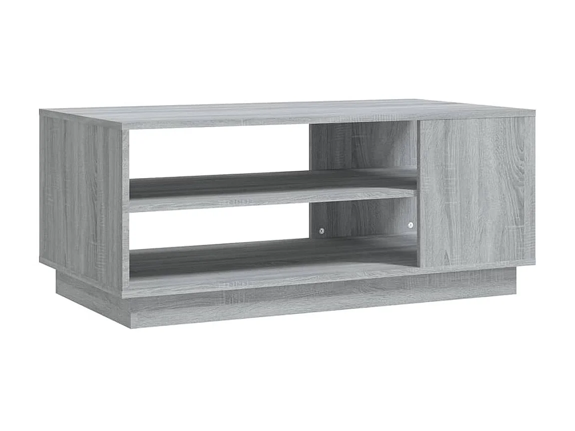 Table basse Sonoma gris 102x55x43 cm Aggloméré