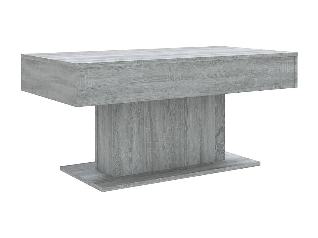 Mesa de centro cinza Gold Sonoma 96x50x45 cm Madeira trabalhada