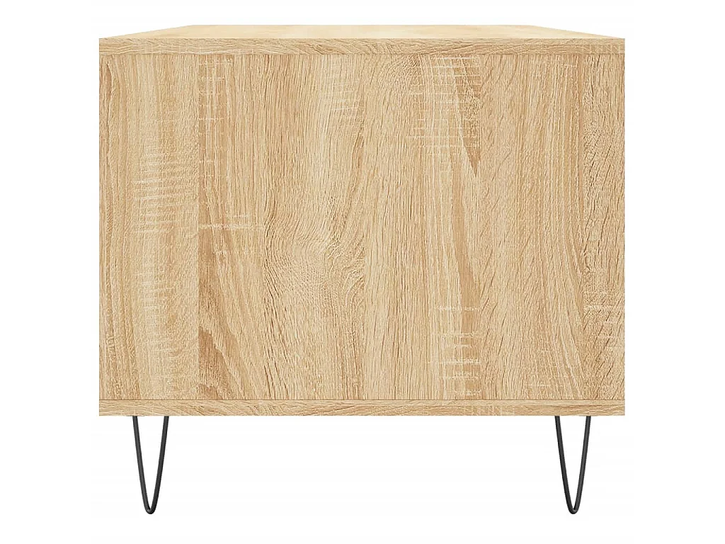 Mesa de centro carvalho Sonoma 90x49x45 cm Madeira trabalhada