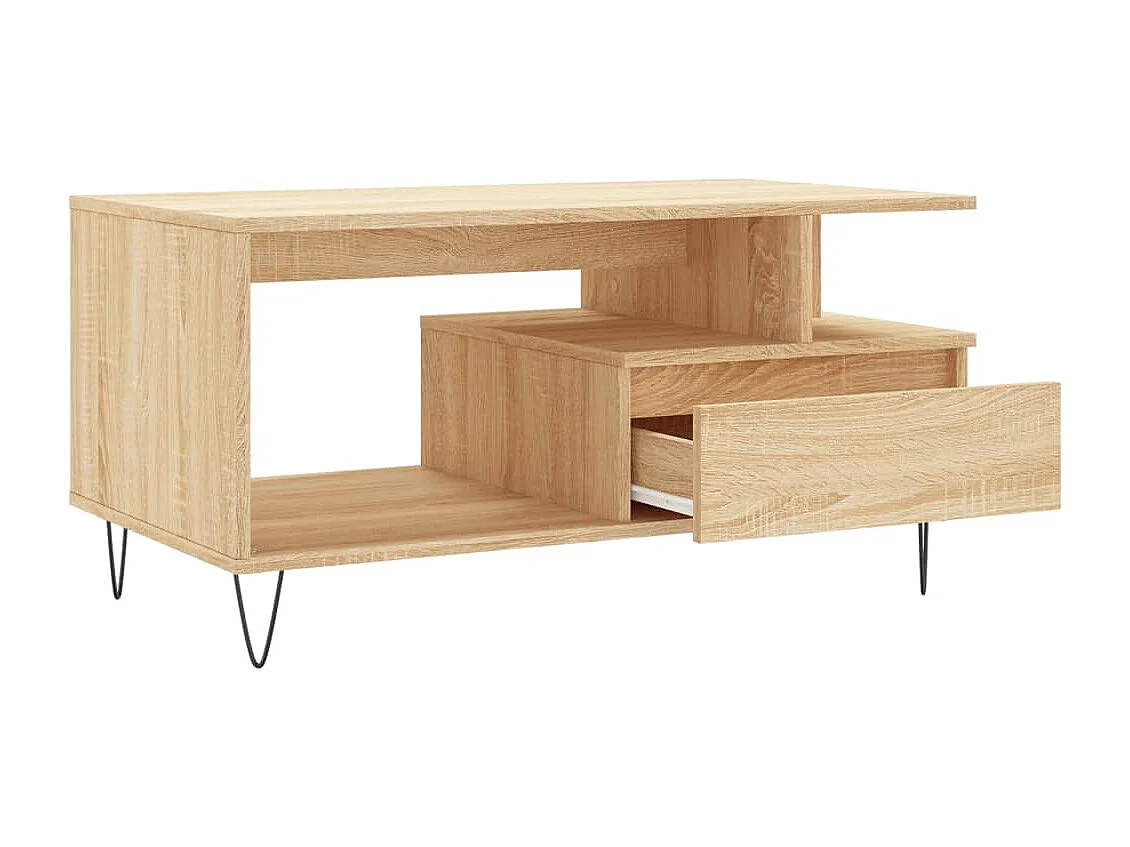 Table basse Chêne sonoma 90x49x45 cm Bois d'ingénierie