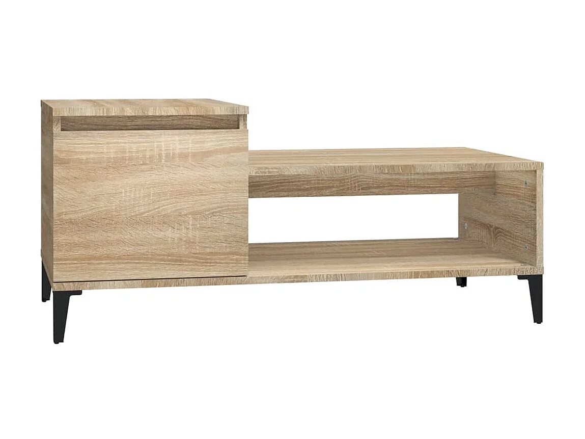 Table basse Chêne sonoma 100x50x45 cm Bois d'ingénierie