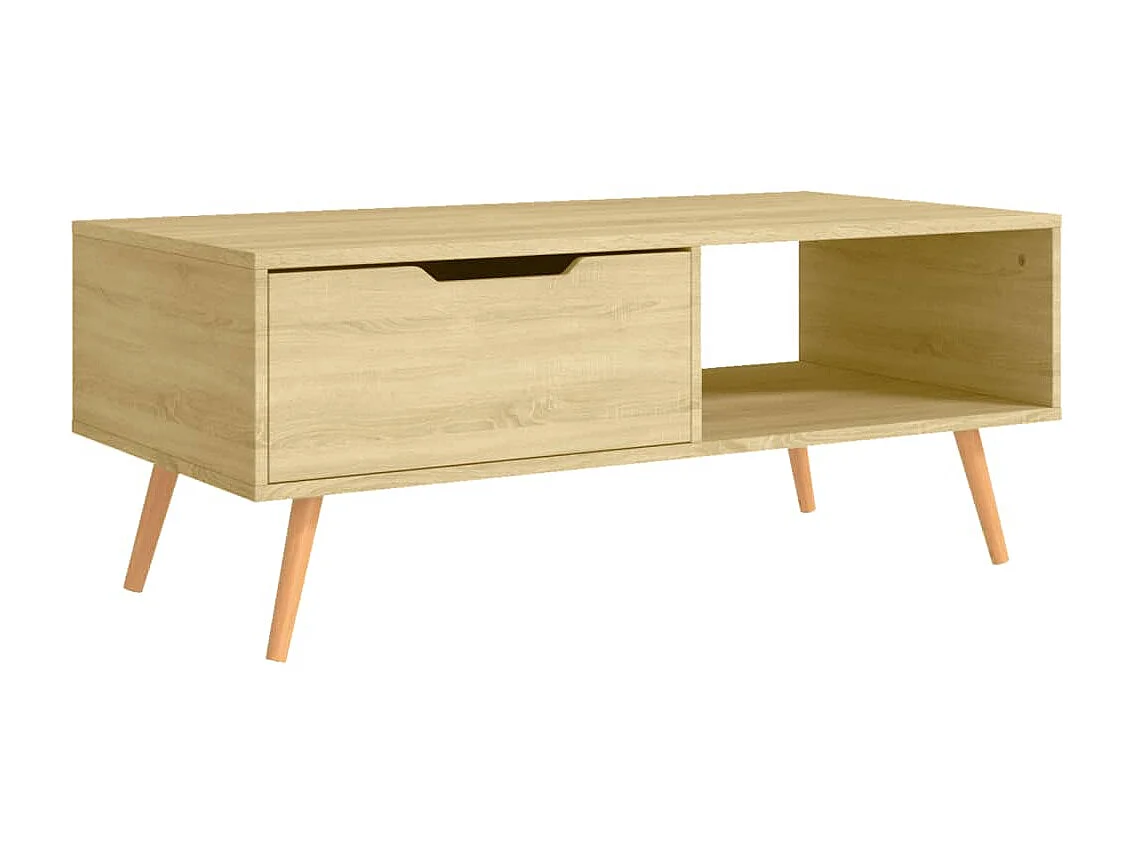 Mesa de centro Roble Sonoma Dorado Aglomerado 100x49,5x43 cm