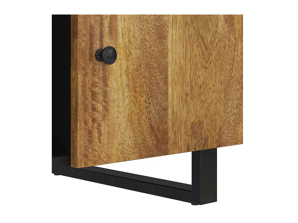 Table basse 100x54x40cm bois de manguier solide et d'ingénierie