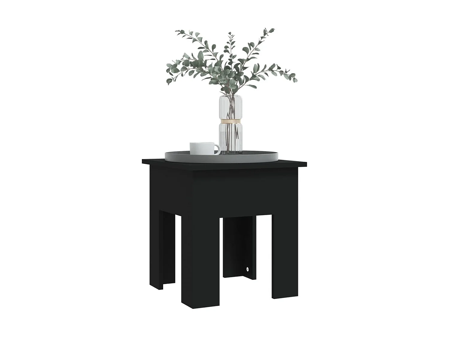 Table basse Noir 40x40x42 cm Aggloméré