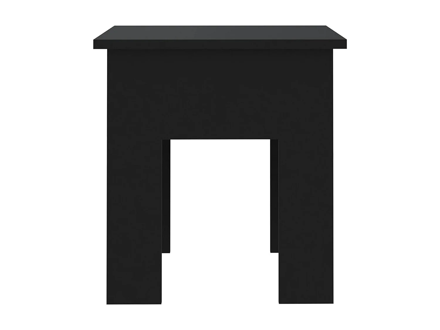 Table basse Noir 40x40x42 cm Aggloméré