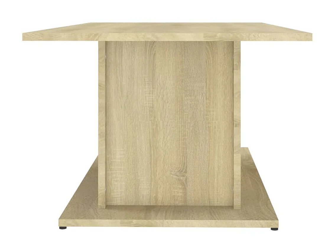 Mesa de centro dourada carvalho Sonoma 102x55,5x40 cm aglomerado