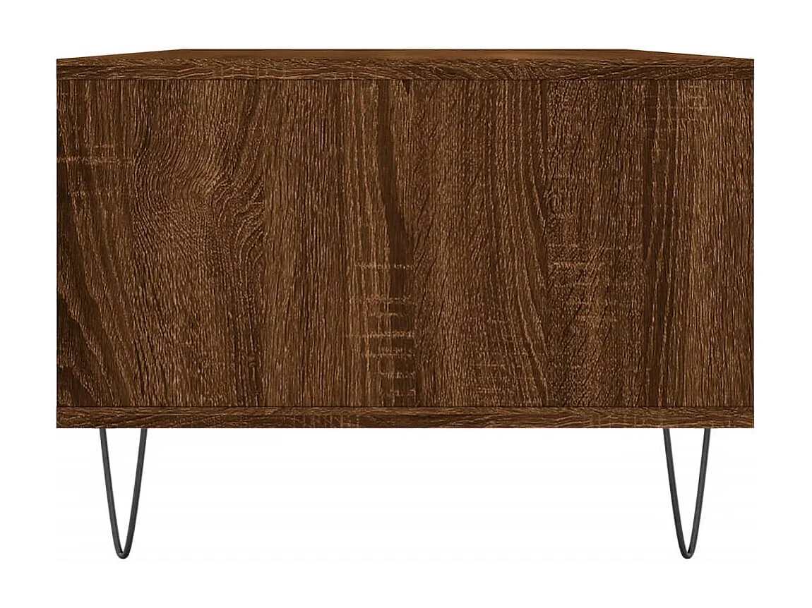 Table basse Chêne marron 90x50x36,5 cm Bois d'ingénierie