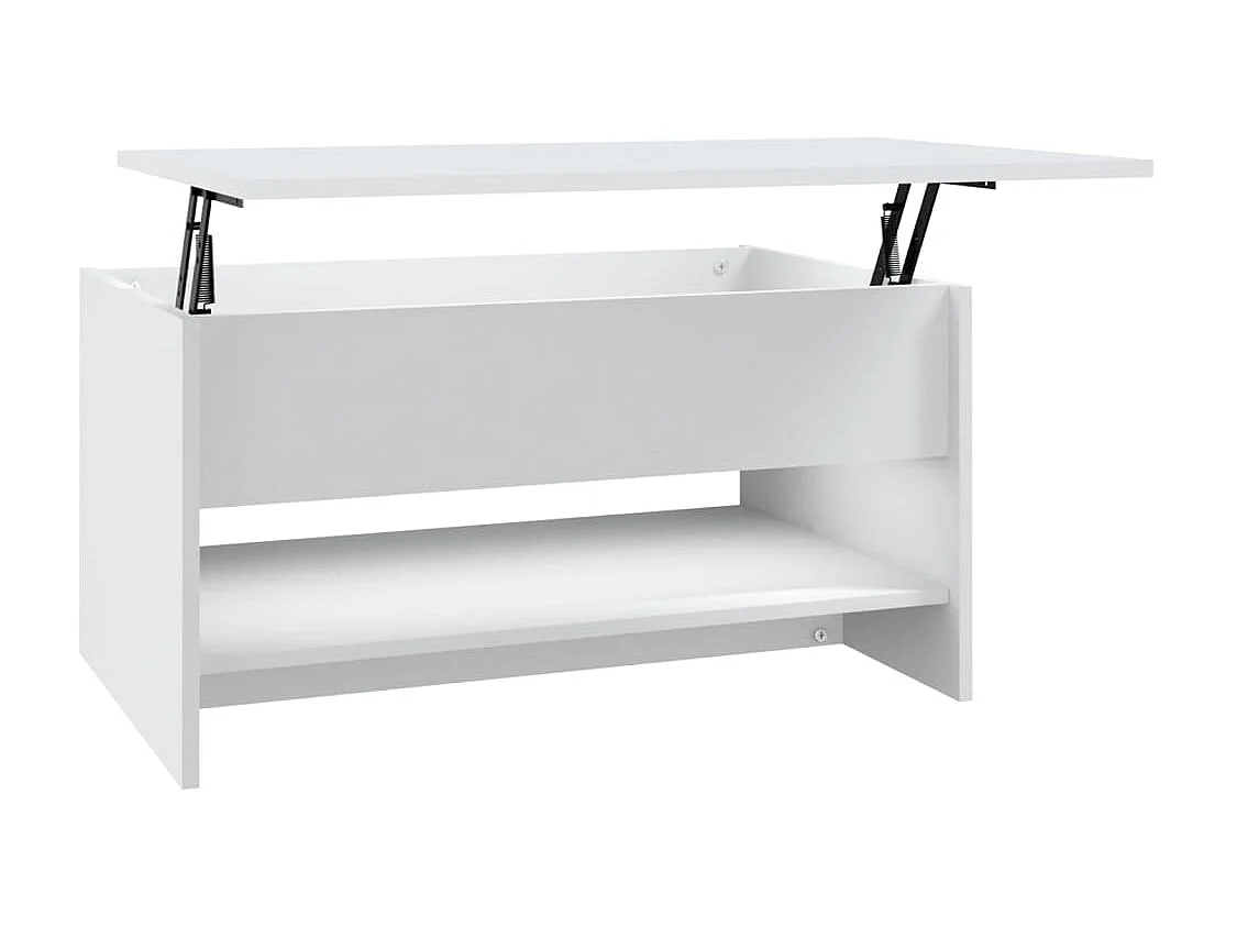 Tavolino Bianco 80x50x40 cm MDF