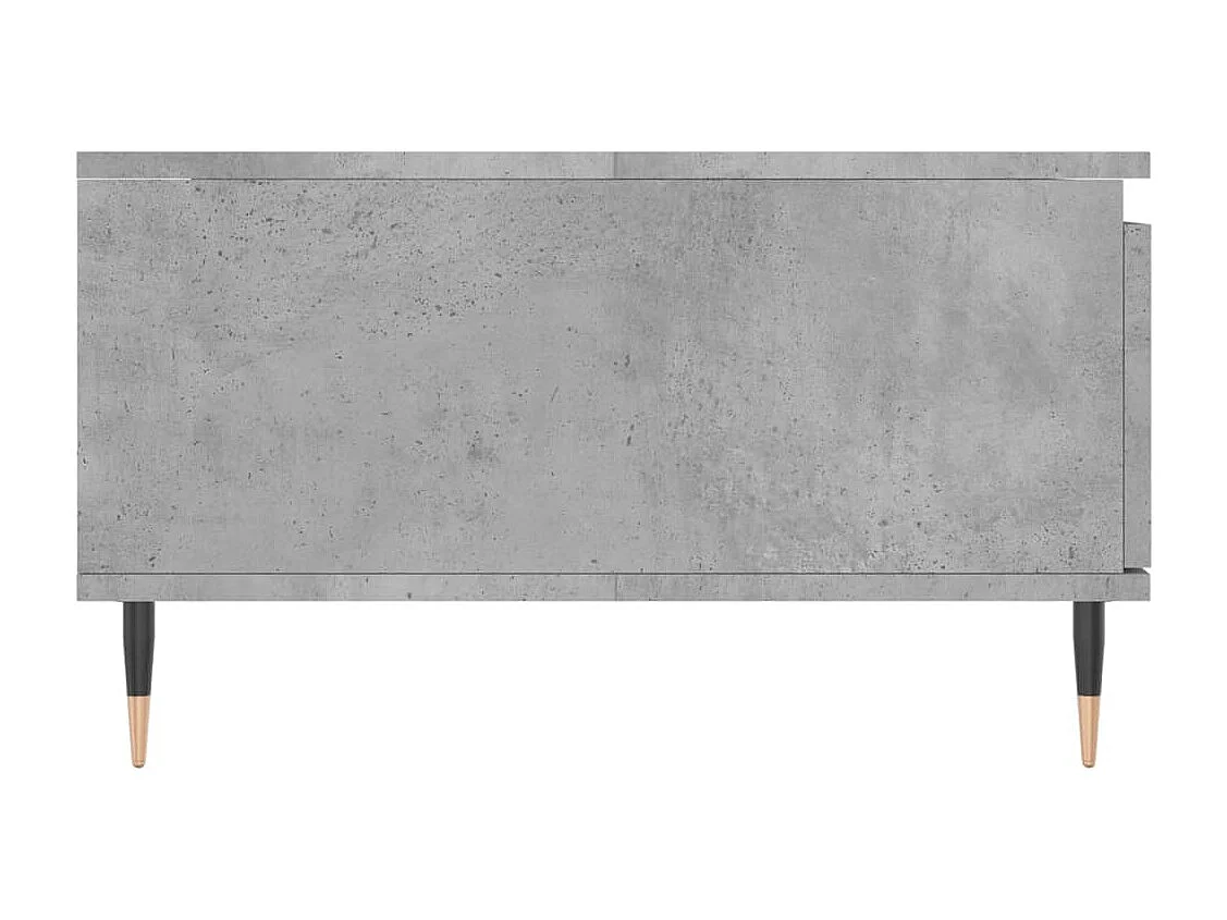 Table basse gris béton 90x60x35 cm bois d'ingénierie
