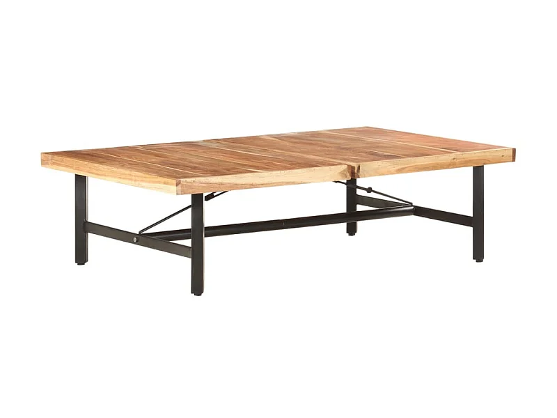 Mesa de centro Gold 142x90x42 cm Madera maciza de acacia