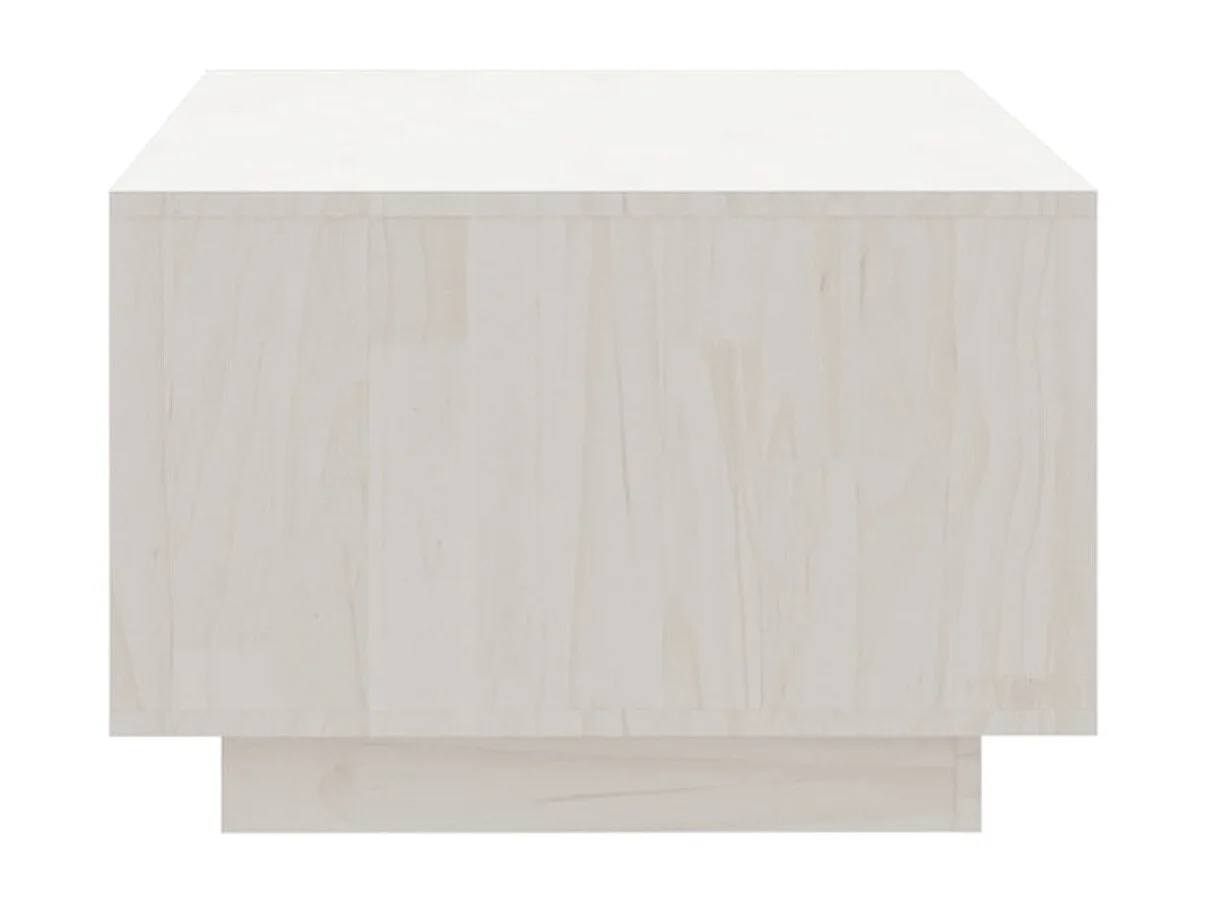 Mesa de centro dourada branca 110x50x33,5 cm Madeira maciça de pinho