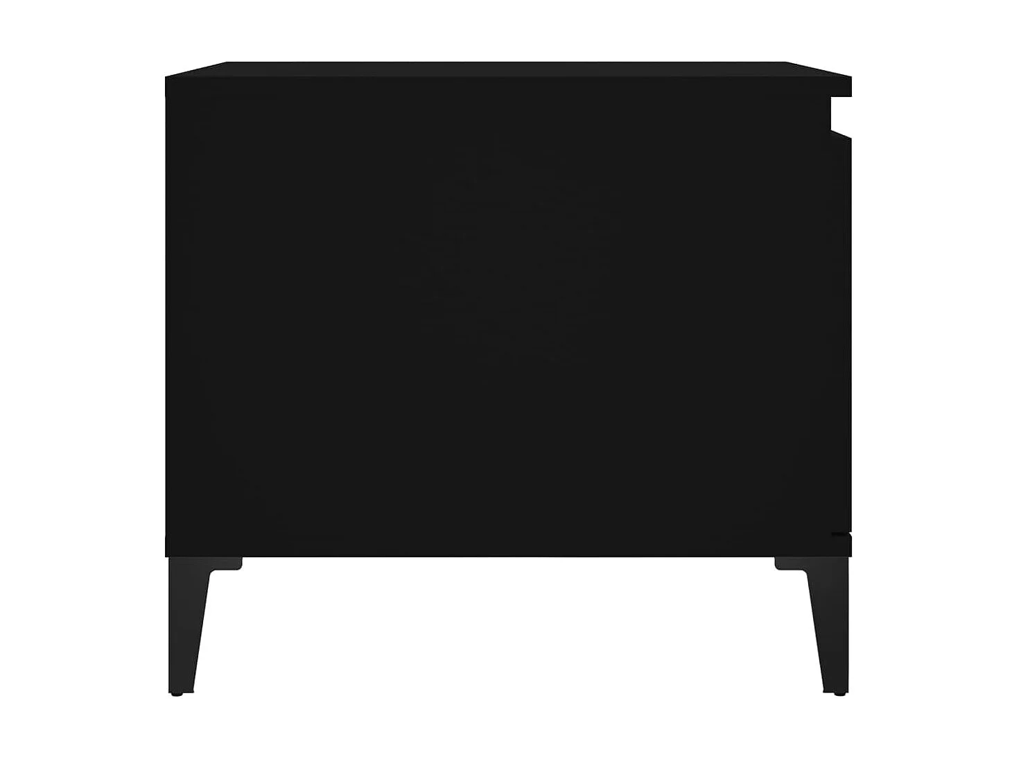 Tavolino Gold Nero 100x50x45 cm MDF