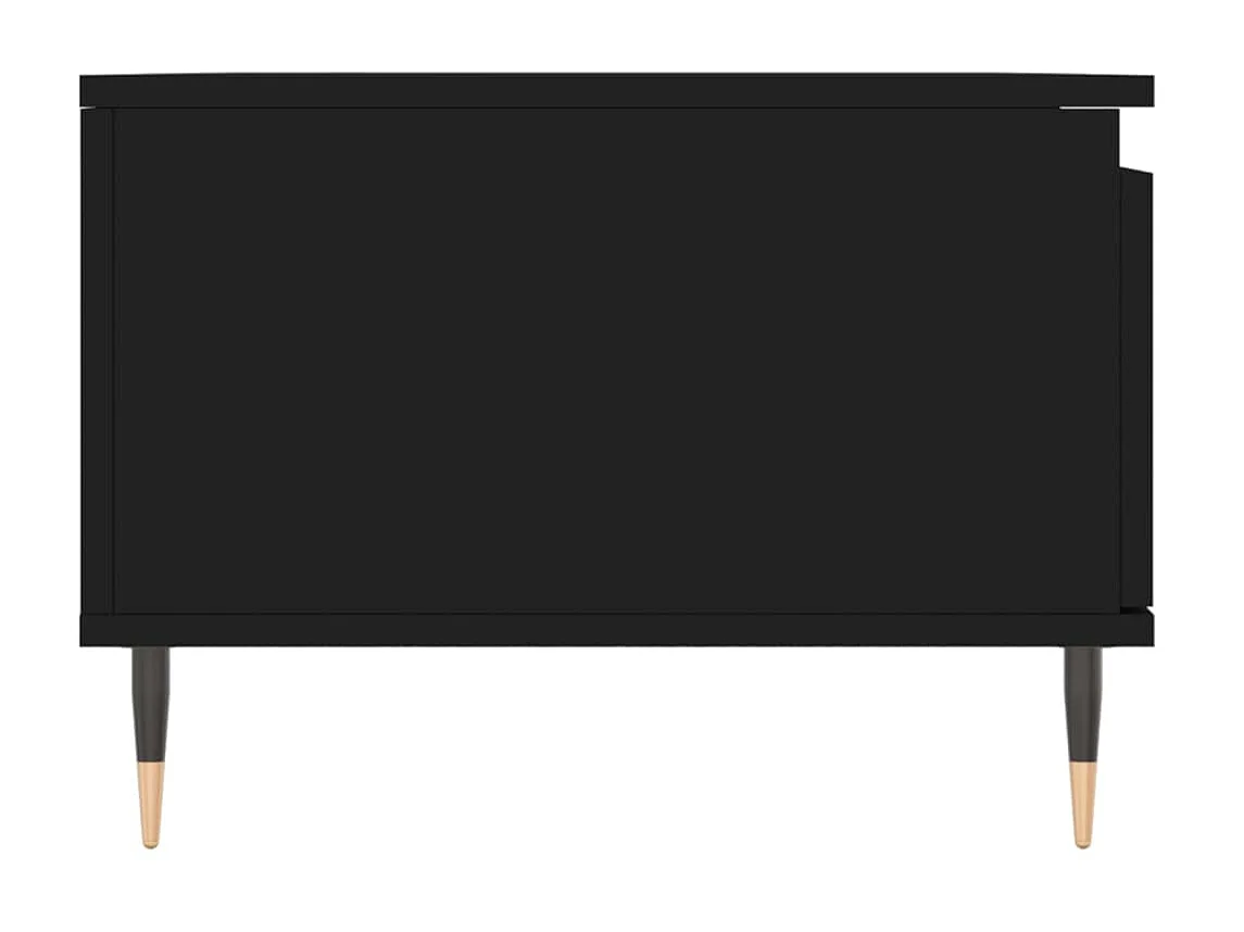Tavolino Gold Nero 90x50x36,5 cm MDF