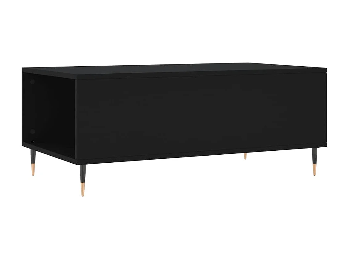 Tavolino Gold Nero 90x50x36,5 cm MDF