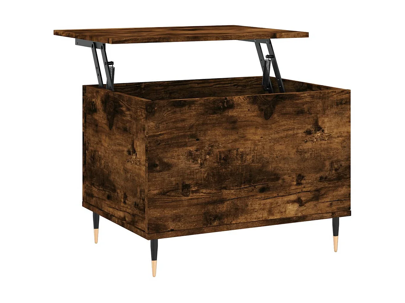 Table basse Chêne fumé 60x44,5x45 cm Bois d'ingénierie