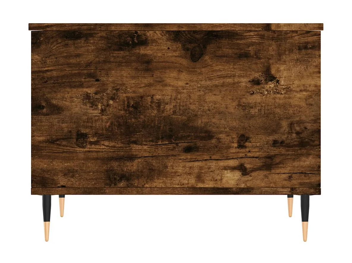 Table basse Chêne fumé 60x44,5x45 cm Bois d'ingénierie