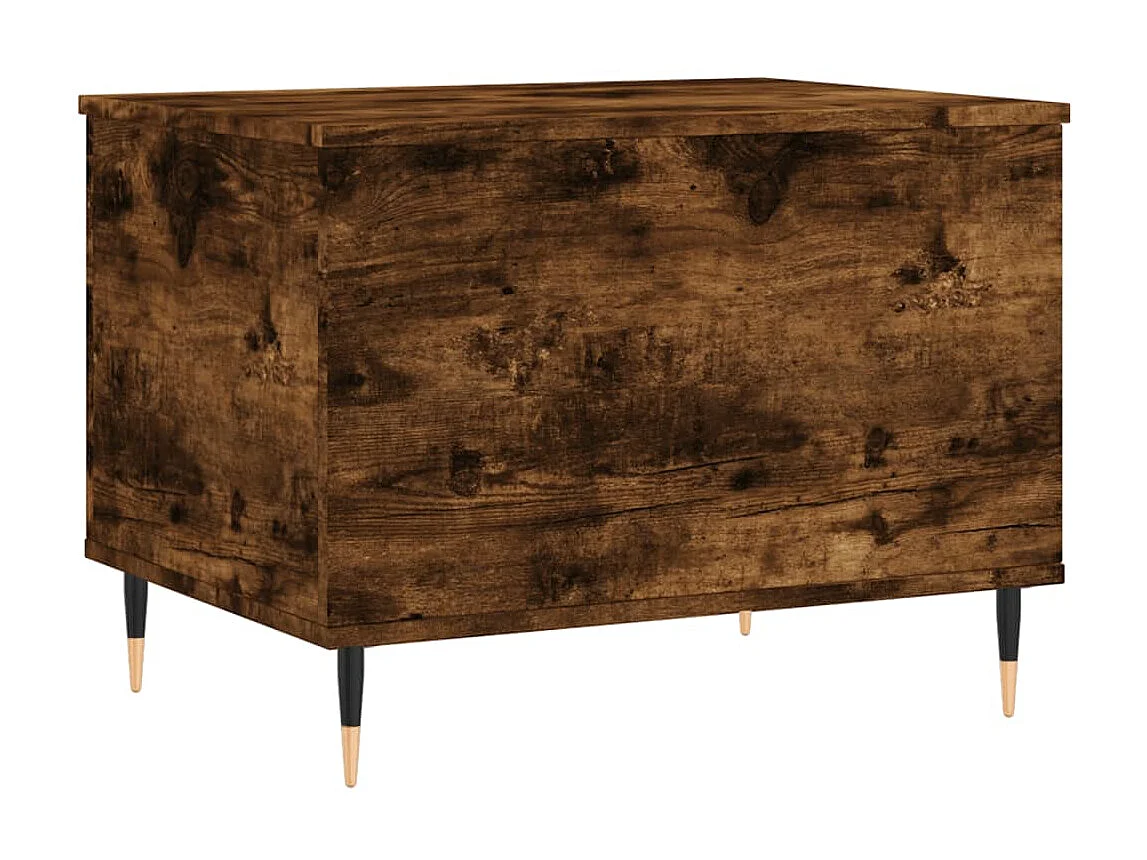 Table basse Chêne fumé 60x44,5x45 cm Bois d'ingénierie
