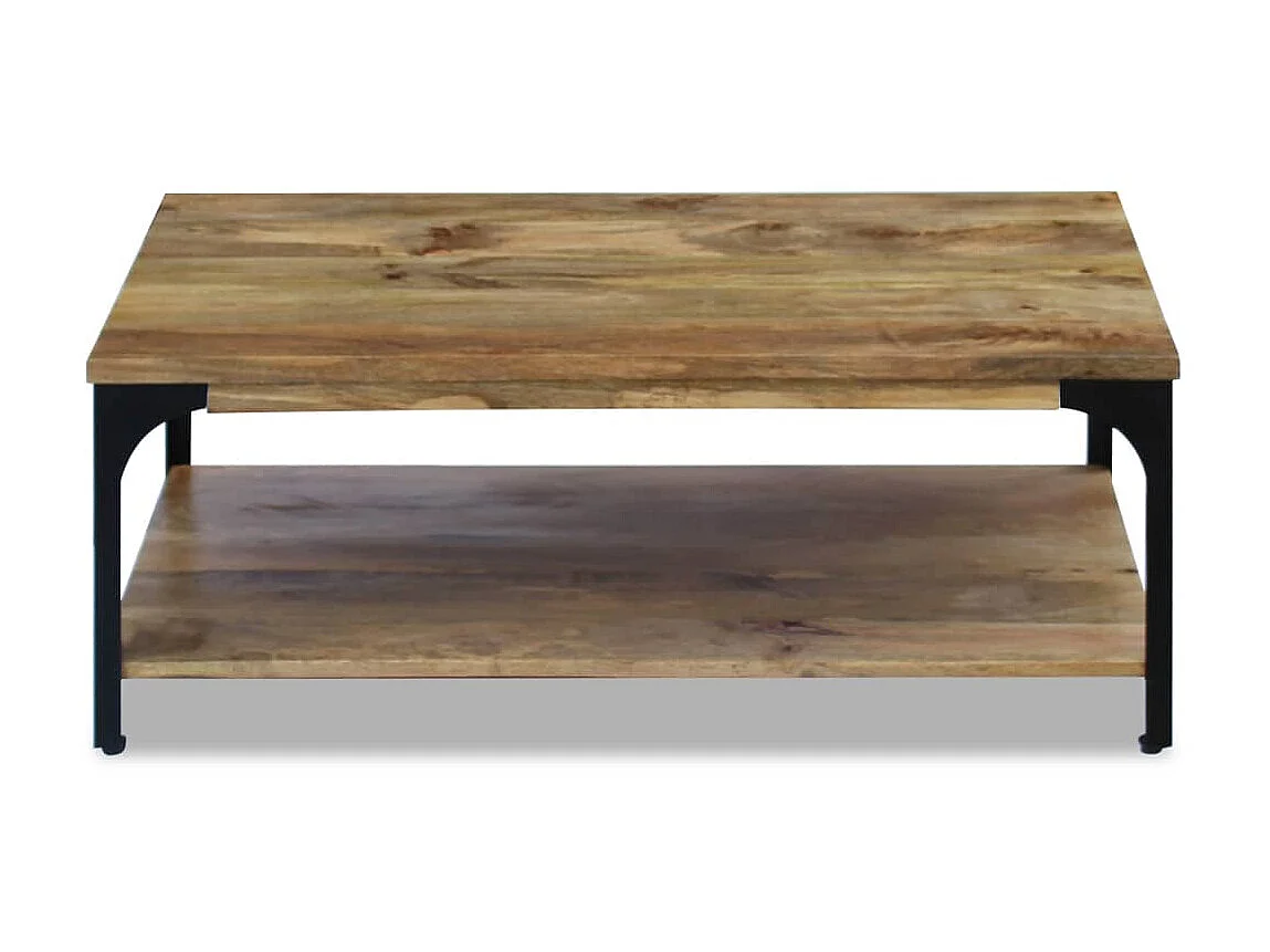 Tavolino Gold Legno di mango 100 x 60 x 38 cm