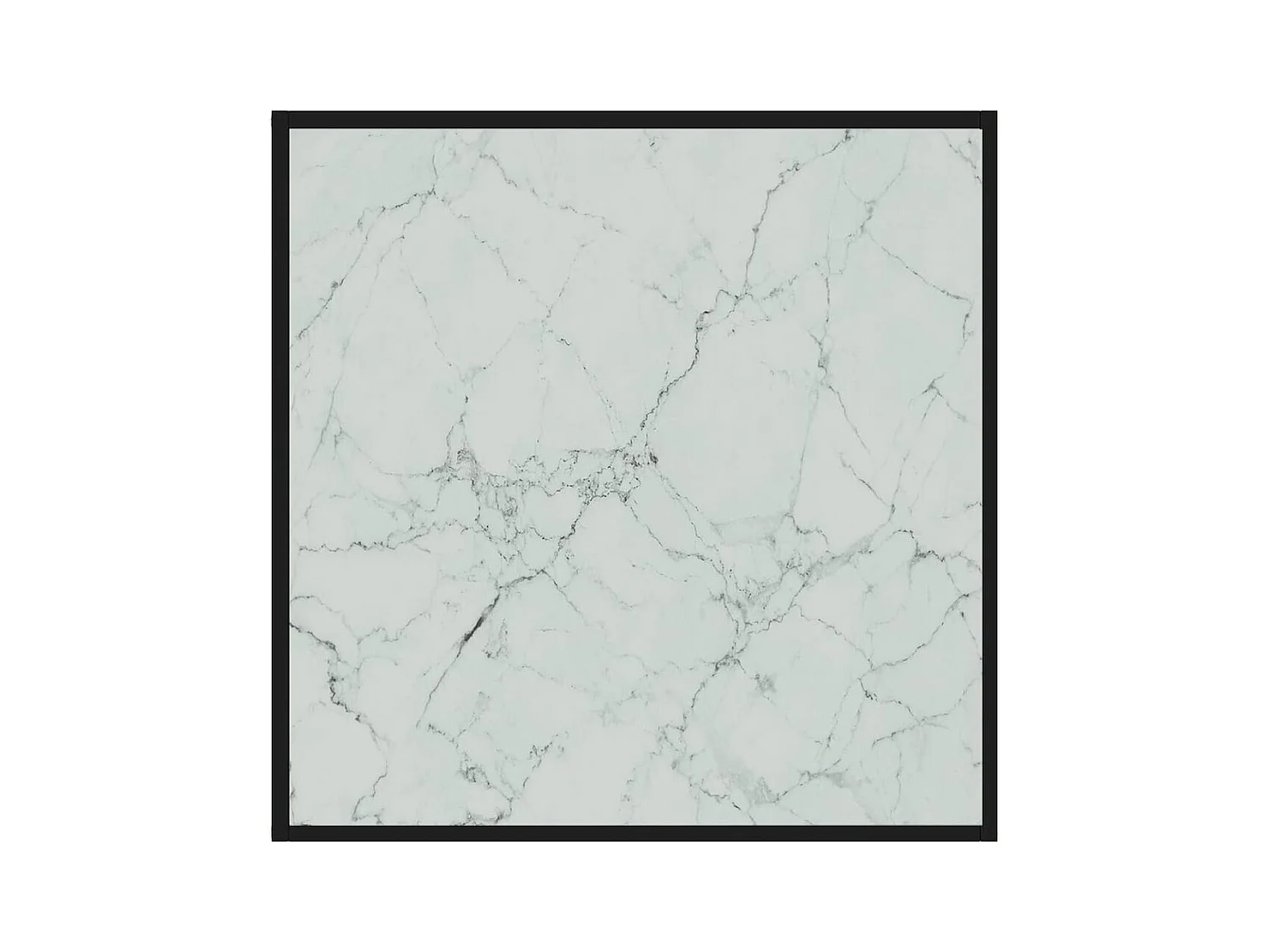 Gold Salontafel Wit 80x80x35 cm Gehard glas