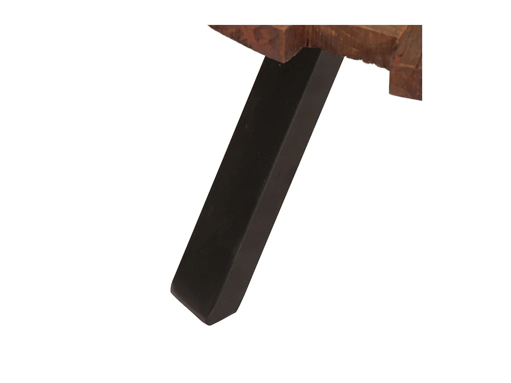 Tables basses 2 pcs bois massif récupéré et fer