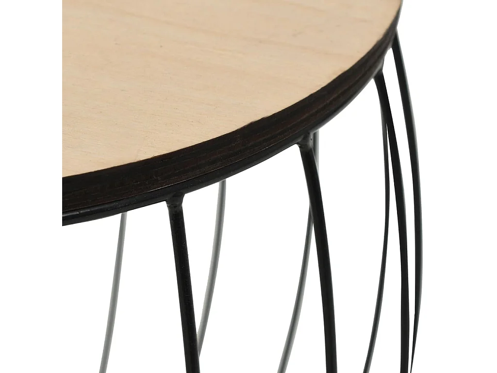 Gouden Salontafelset Populieren Multiplex IJzer 3-dlg