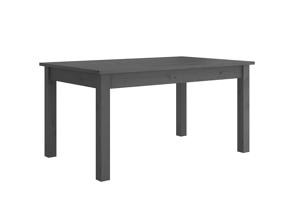 Table basse Gris 80x50x40 cm Bois massif de pin