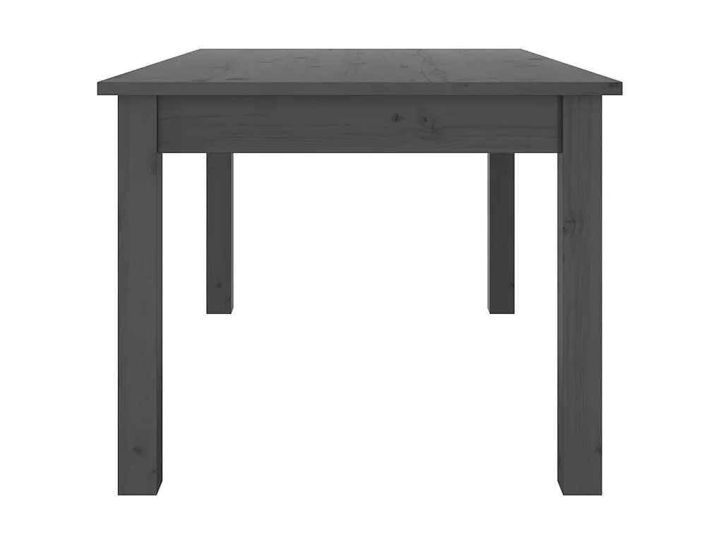 Table basse Gris 80x50x40 cm Bois massif de pin