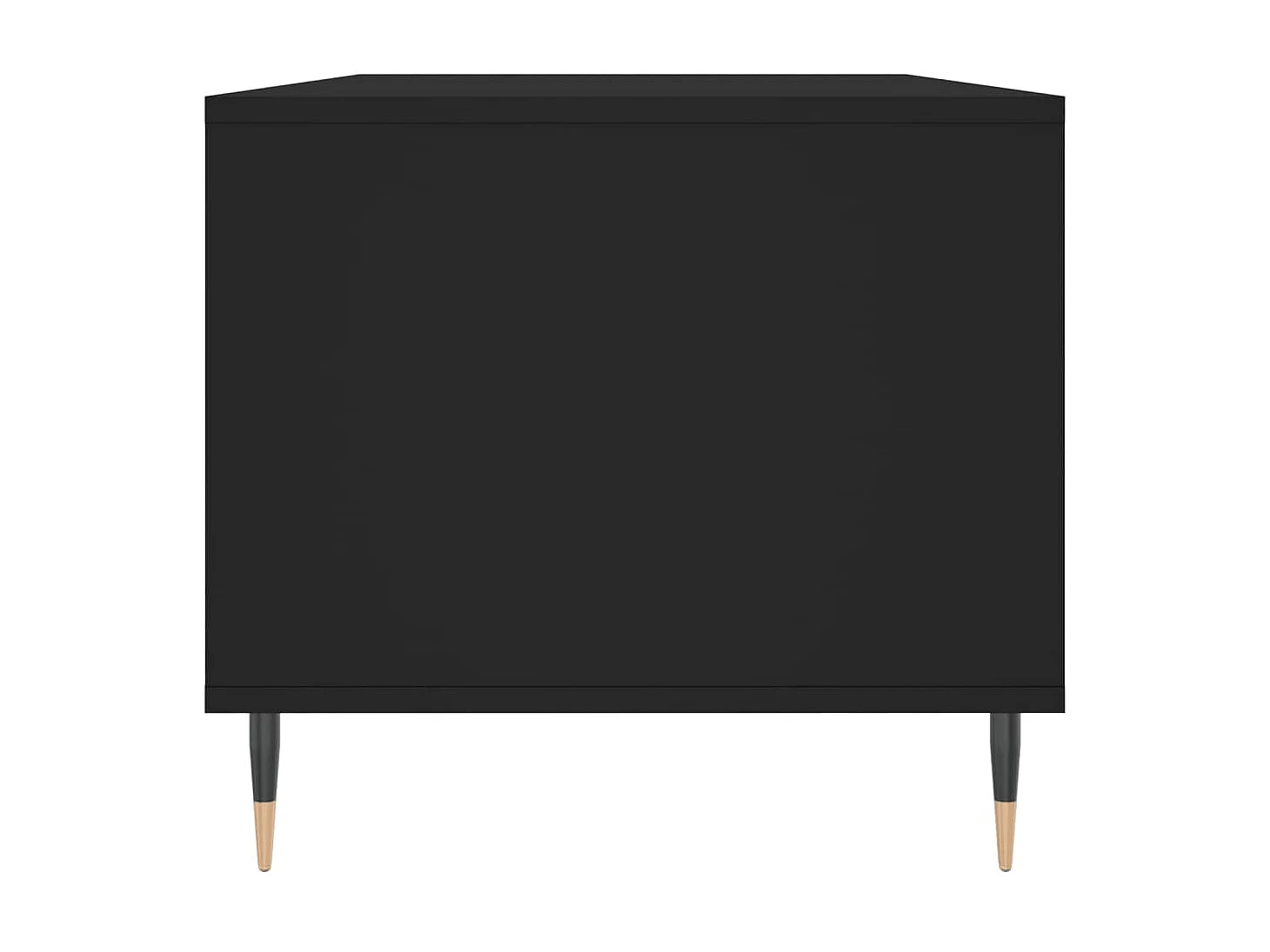 Mesa de centro dourada preta 90x49x45 cm Madeira trabalhada