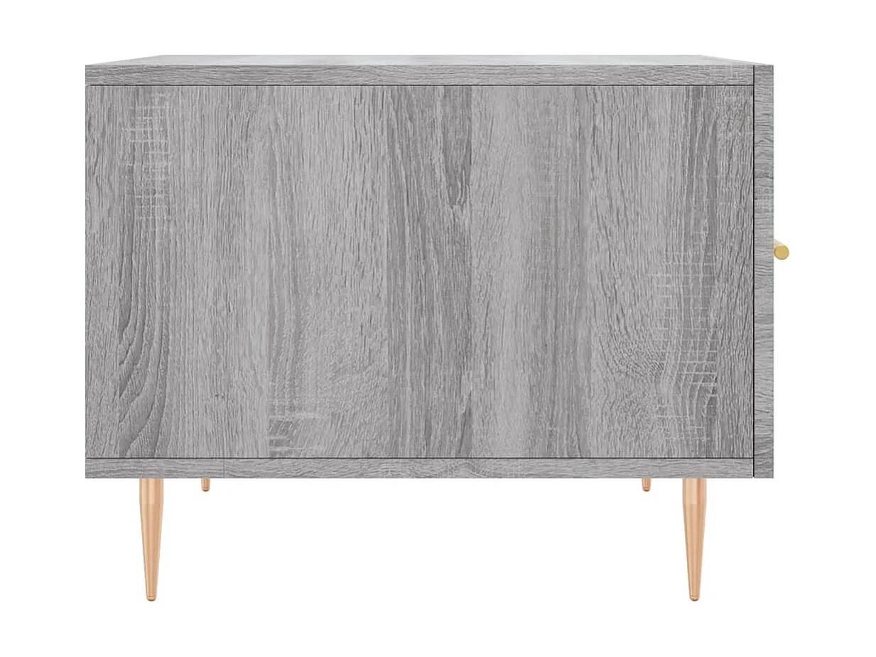 Tables basses 2 pcs sonoma gris 50x50x40 cm bois d'ingénierie