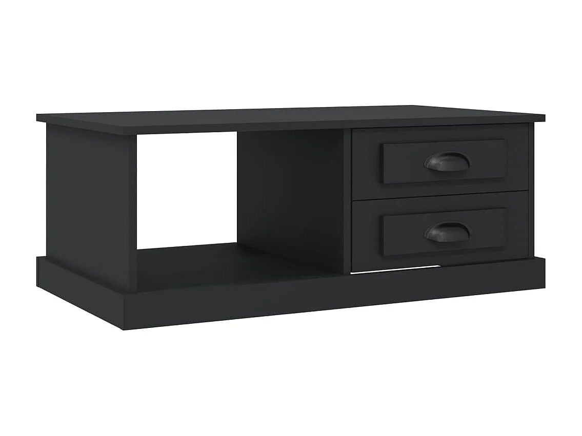 Table basse Noir 90x50x35 cm Bois d'ingénierie