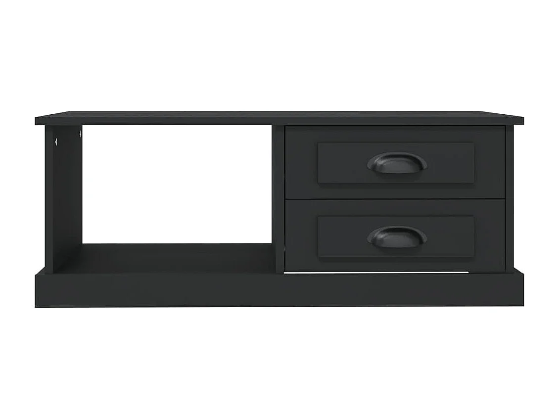 Table basse Noir 90x50x35 cm Bois d'ingénierie