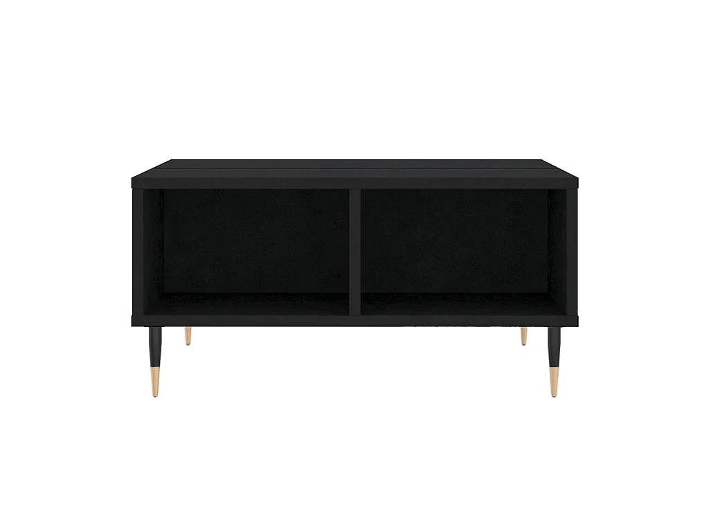 Gold Salontafel zwart 60x60x30 cm parket