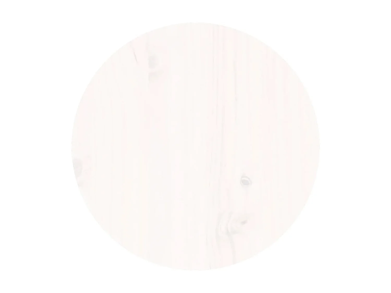 Tavolino Gold Bianco Ø 35x35 cm Legno di pino massiccio