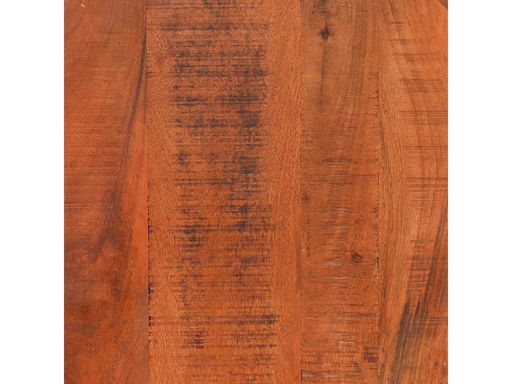 Table basse Ø 52x30 cm bois de manguier brut massif