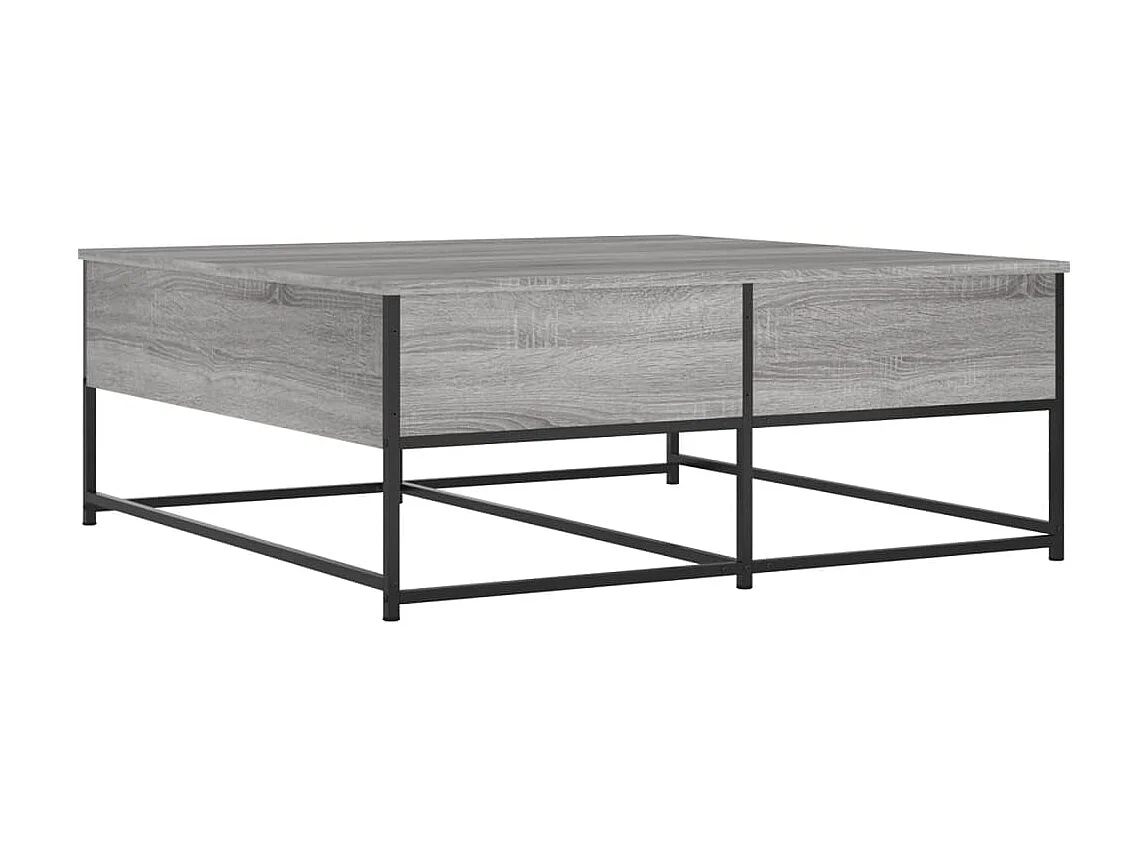 Mesa de centro cinza Gold Sonoma 100x99x40 cm madeira projetada