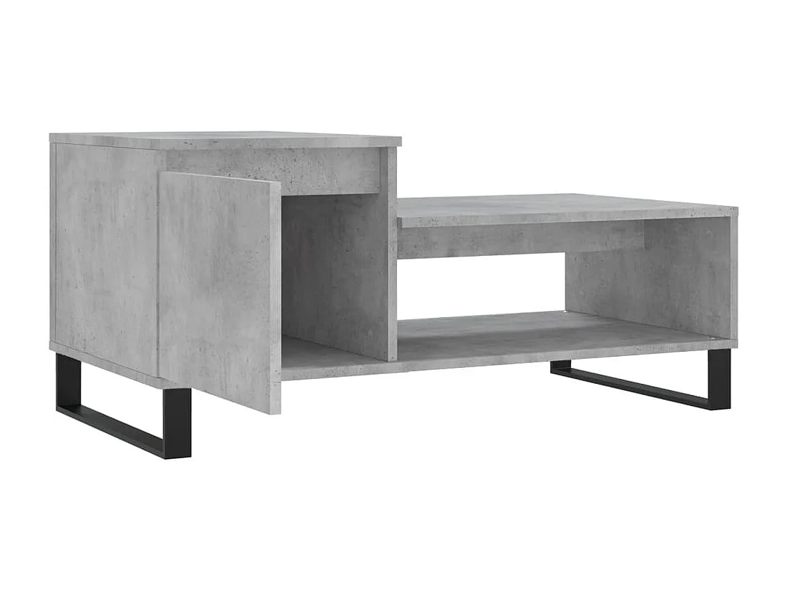 Gold Salontafel Betongrijs 100x50x45 cm Bewerkt hout