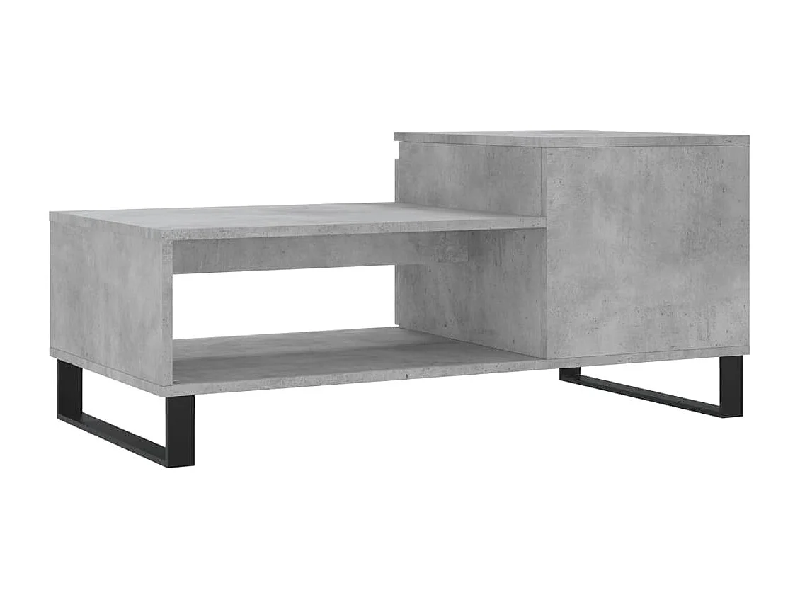 Gold Salontafel Betongrijs 100x50x45 cm Bewerkt hout